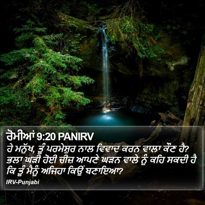 ਰੋਮੀਆਂ 9:20 PANIRV Bible Verse Image
