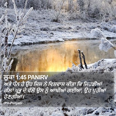 ਲੂਕਾ 1:45 PANIRV Bible Verse Image