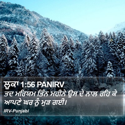ਲੂਕਾ 1:56 PANIRV Bible Verse Image
