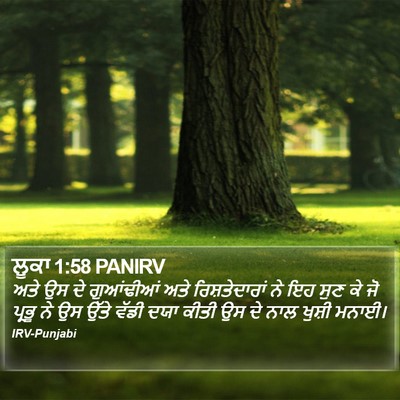ਲੂਕਾ 1:58 PANIRV Bible Verse Image