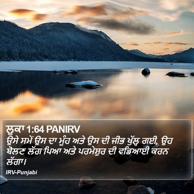 ਲੂਕਾ 1:64 PANIRV Bible Verse Image
