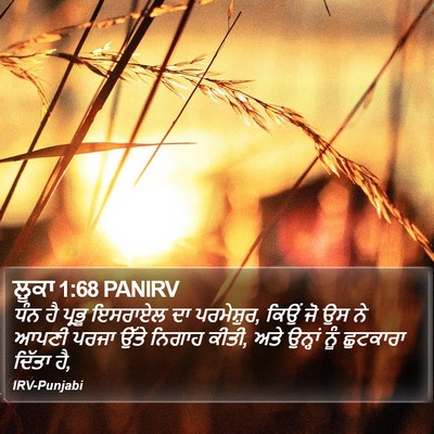 ਲੂਕਾ 1:68 PANIRV Bible Verse Image