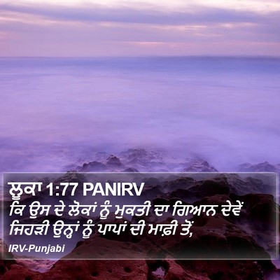ਲੂਕਾ 1:77 PANIRV Bible Verse Image