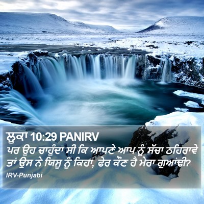 ਲੂਕਾ 10:29 PANIRV Bible Verse Image