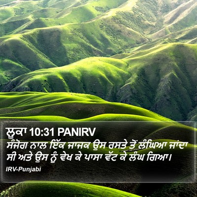 ਲੂਕਾ 10:31 PANIRV Bible Verse Image