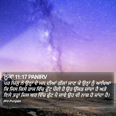 ਲੂਕਾ 11:17 PANIRV Bible Verse Image
