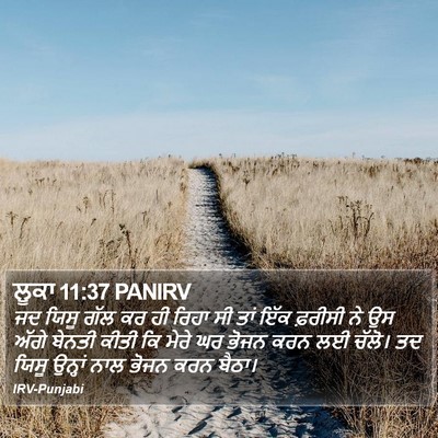 ਲੂਕਾ 11:37 PANIRV Bible Verse Image