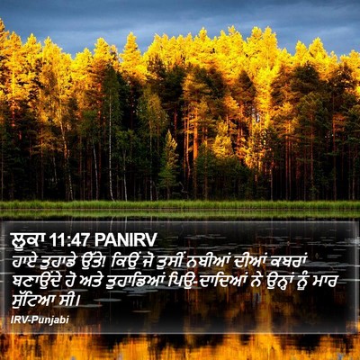ਲੂਕਾ 11:47 PANIRV Bible Verse Image