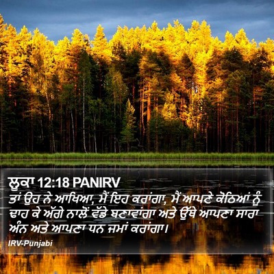 ਲੂਕਾ 12:18 PANIRV Bible Verse Image