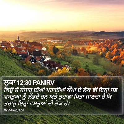ਲੂਕਾ 12:30 PANIRV Bible Verse Image