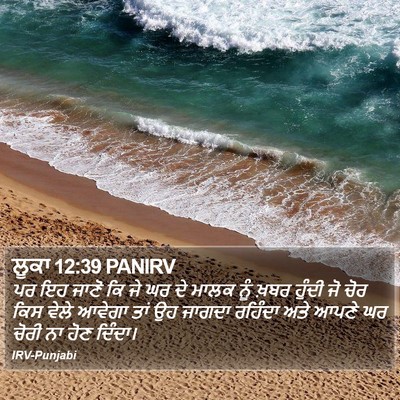 ਲੂਕਾ 12:39 PANIRV Bible Verse Image