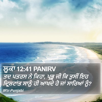 ਲੂਕਾ 12:41 PANIRV Bible Verse Image