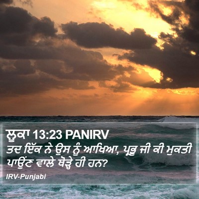 ਲੂਕਾ 13:23 PANIRV Bible Verse Image