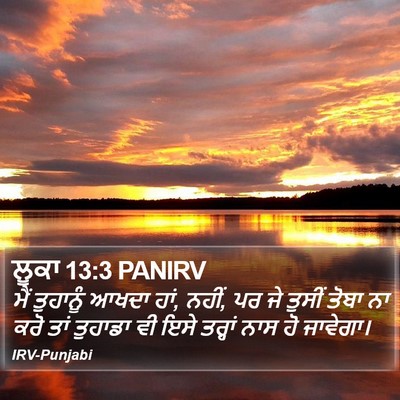 ਲੂਕਾ 13:3 PANIRV Bible Verse Image