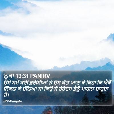 ਲੂਕਾ 13:31 PANIRV Bible Verse Image