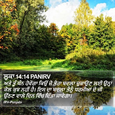 ਲੂਕਾ 14:14 PANIRV Bible Verse Image