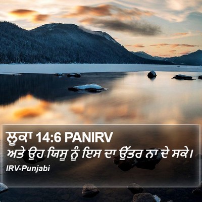 ਲੂਕਾ 14:6 PANIRV Bible Verse Image