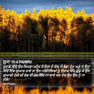 ਲੂਕਾ 15:4 PANIRV Bible Verse Image