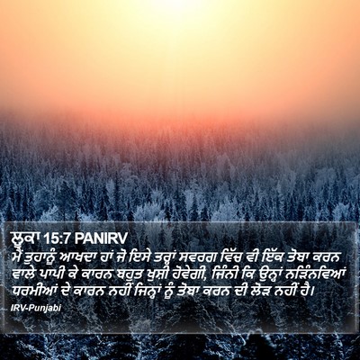 ਲੂਕਾ 15:7 PANIRV Bible Verse Image
