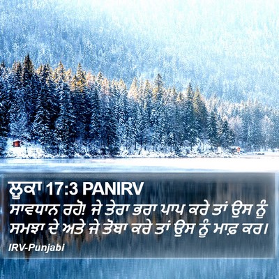 ਲੂਕਾ 17:3 PANIRV Bible Verse Image