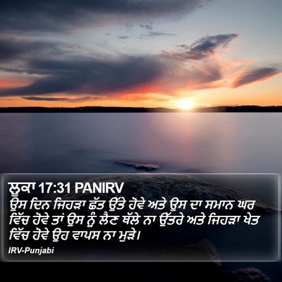 ਲੂਕਾ 17:31 PANIRV Bible Verse Image