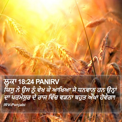 ਲੂਕਾ 18:24 PANIRV Bible Verse Image