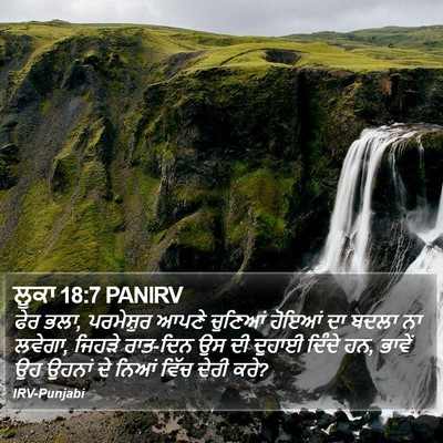 ਲੂਕਾ 18:7 PANIRV Bible Verse Image
