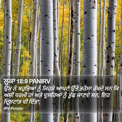 ਲੂਕਾ 18:9 PANIRV Bible Verse Image