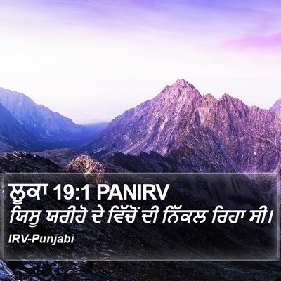 ਲੂਕਾ 19:1 PANIRV Bible Verse Image