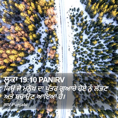 ਲੂਕਾ 19:10 PANIRV Bible Verse Image