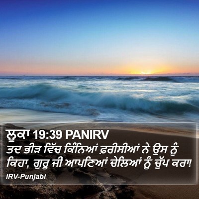 ਲੂਕਾ 19:39 PANIRV Bible Verse Image