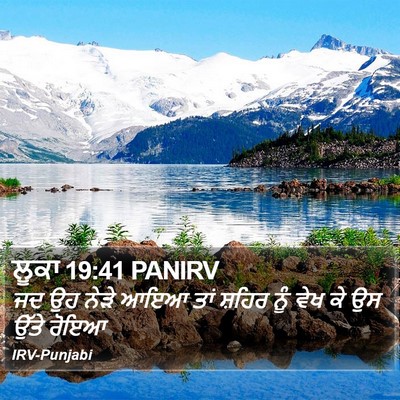 ਲੂਕਾ 19:41 PANIRV Bible Verse Image