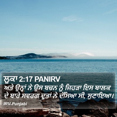 ਲੂਕਾ 2:17 PANIRV Bible Verse Image