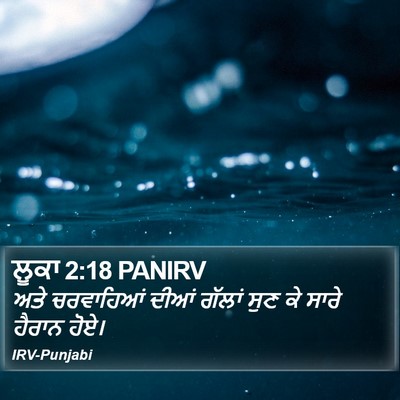 ਲੂਕਾ 2:18 PANIRV Bible Verse Image