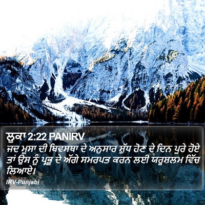 ਲੂਕਾ 2:22 PANIRV Bible Verse Image