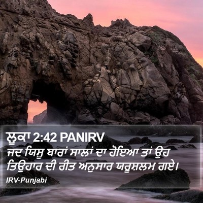 ਲੂਕਾ 2:42 PANIRV Bible Verse Image