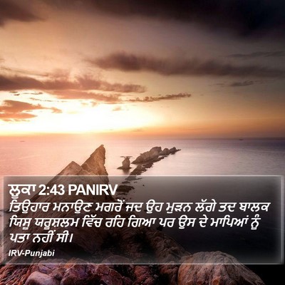 ਲੂਕਾ 2:43 PANIRV Bible Verse Image