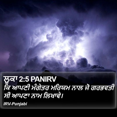 ਲੂਕਾ 2:5 PANIRV Bible Verse Image