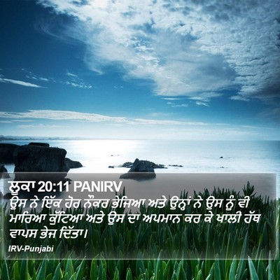 ਲੂਕਾ 20:11 PANIRV Bible Verse Image