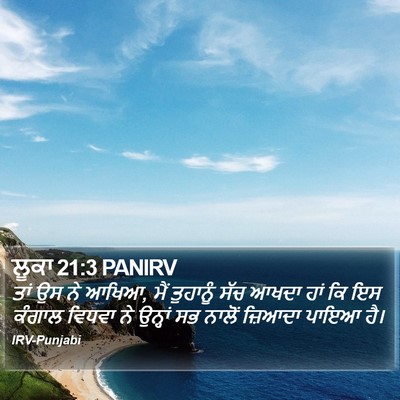 ਲੂਕਾ 21:3 PANIRV Bible Verse Image