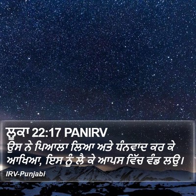 ਲੂਕਾ 22:17 PANIRV Bible Verse Image