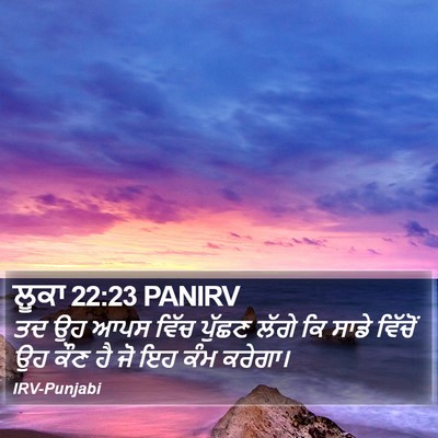 ਲੂਕਾ 22:23 PANIRV Bible Verse Image