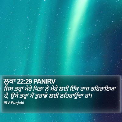 ਲੂਕਾ 22:29 PANIRV Bible Verse Image