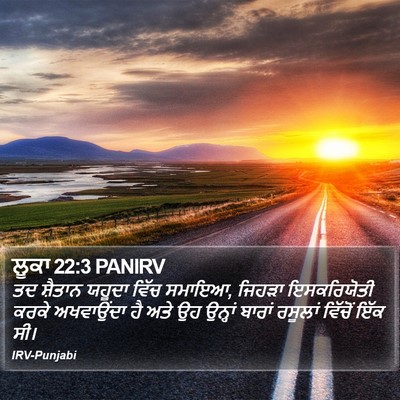 ਲੂਕਾ 22:3 PANIRV Bible Verse Image