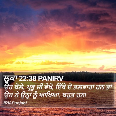 ਲੂਕਾ 22:38 PANIRV Bible Verse Image