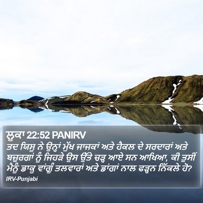 ਲੂਕਾ 22:52 PANIRV Bible Verse Image