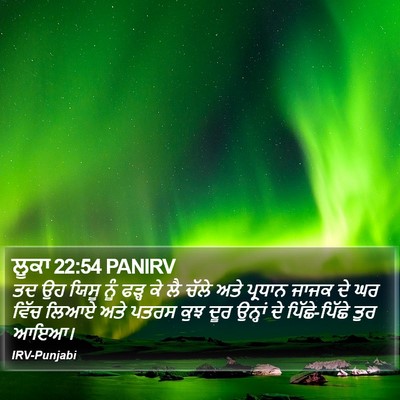 ਲੂਕਾ 22:54 PANIRV Bible Verse Image