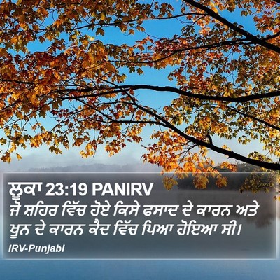 ਲੂਕਾ 23:19 PANIRV Bible Verse Image