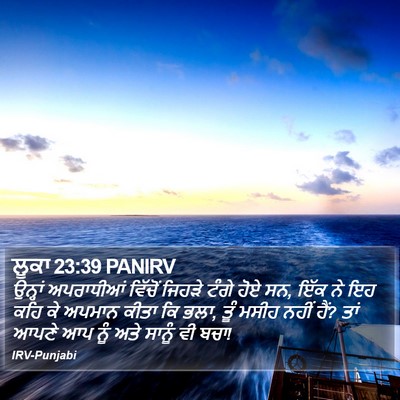 ਲੂਕਾ 23:39 PANIRV Bible Verse Image