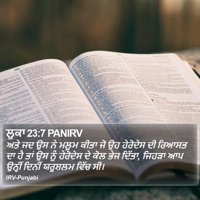 ਲੂਕਾ 23:7 PANIRV Bible Verse Image